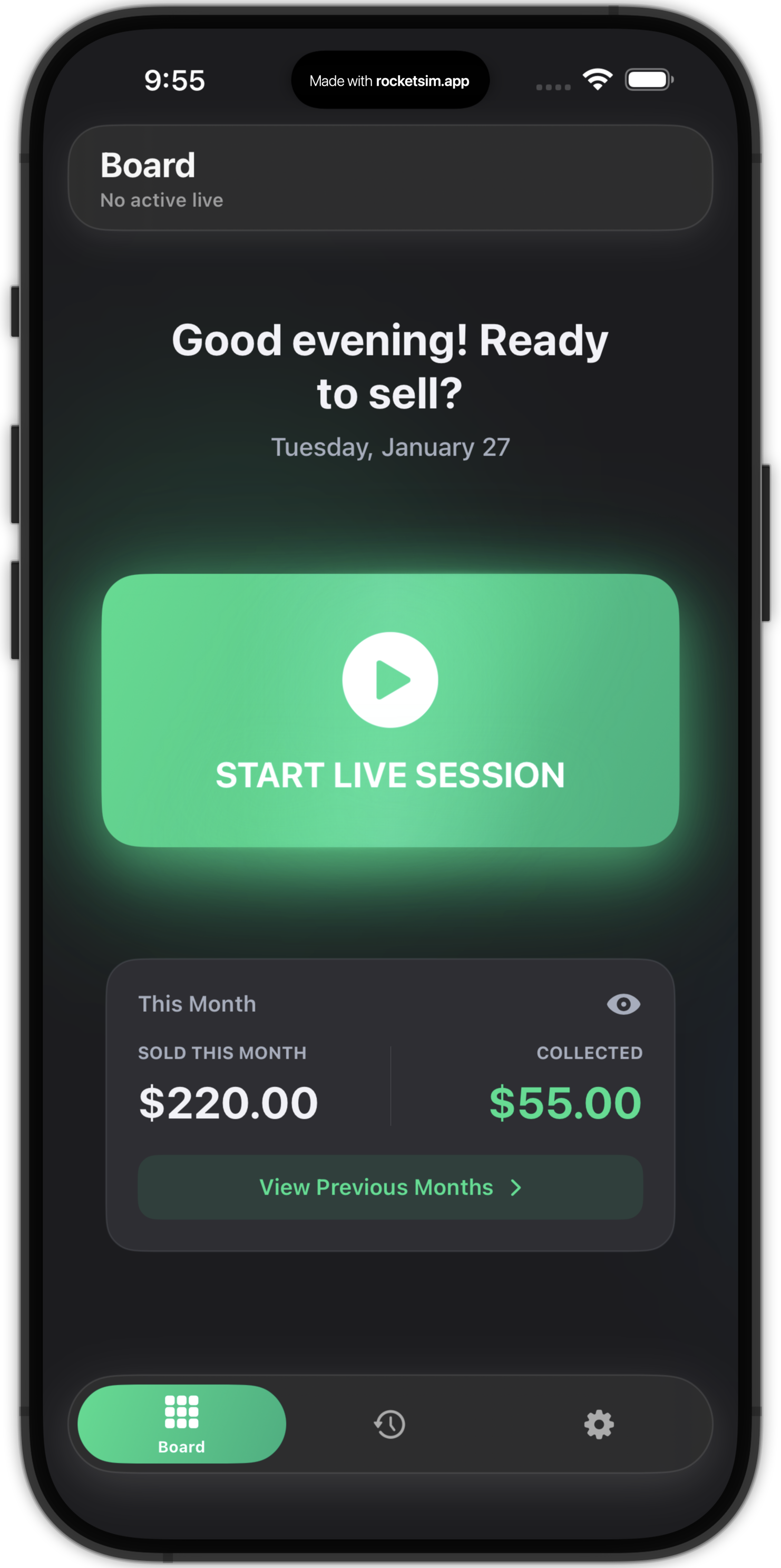 Monthly Summary - Monthly financial dashboard